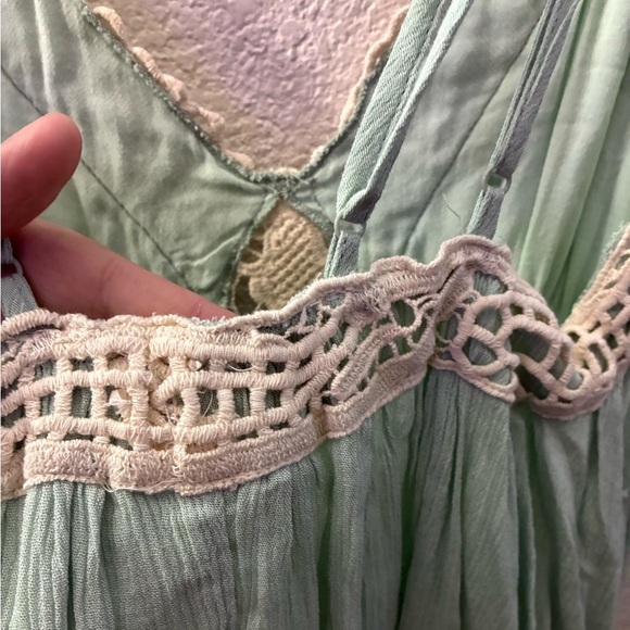 LuLu's Mint Green Lace Double Strap Mini Dress XS - Picture 8 of 12